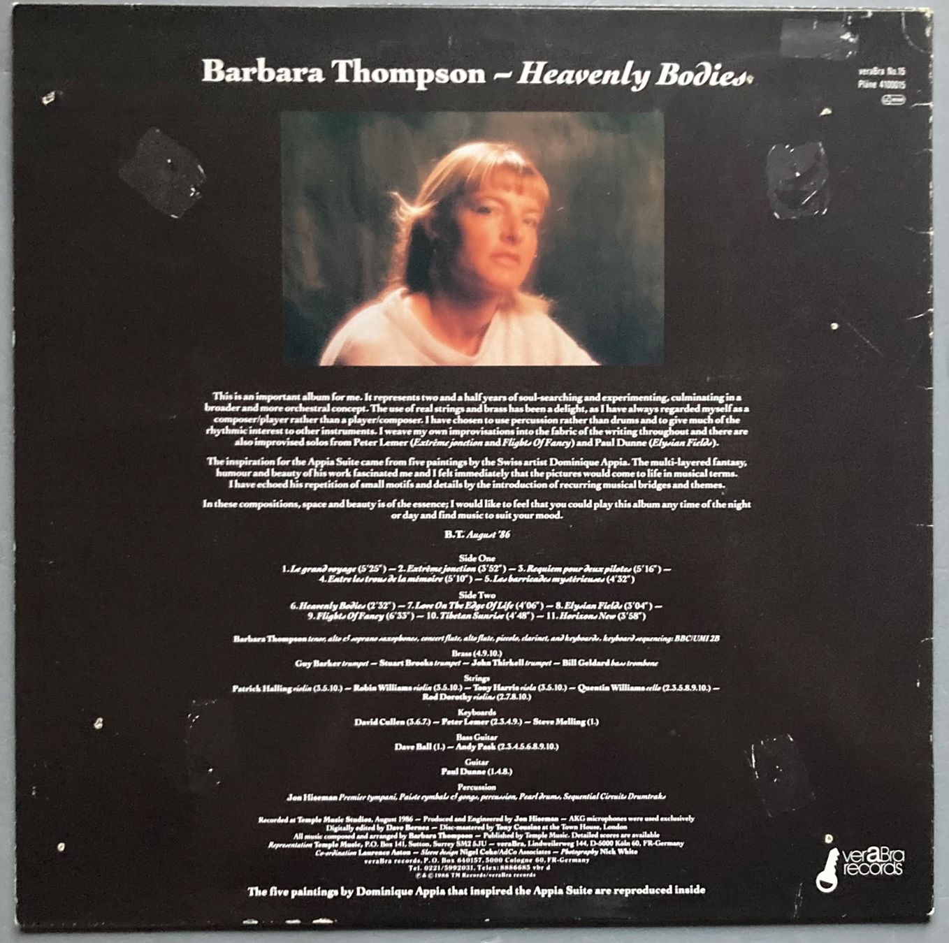 Dischi in vinile: BARBARA THOMPSON - HEAVENLY BODIES – Usato da Poliez-Pittet venduto da Newtown-Records 1