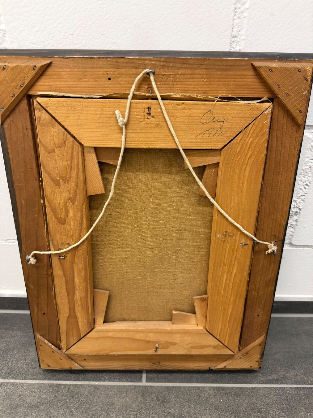 Gemälde: Original Martha Riggenbach, Ölgemälde, 1922, handsigniert – Gebraucht aus Horn von HanSolo. 3
