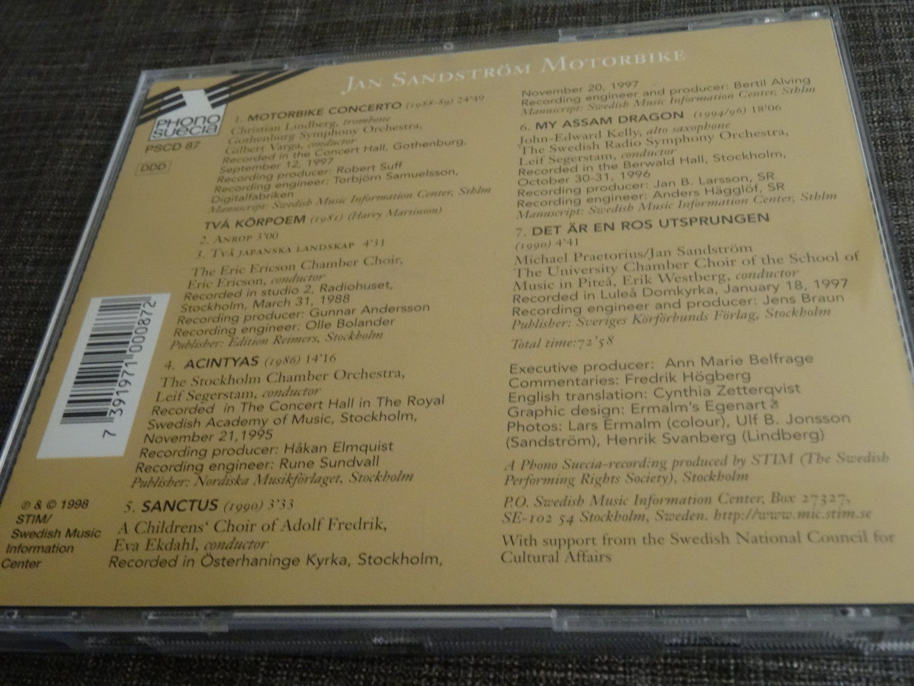 CD: Jan Sandström - Motorbike CD – Usato da Olten venduto da Disc-Ausverkauf 1