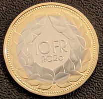 10 Fr. Gedenkmünze 2026 pp Helvetia / aus Münzsatz