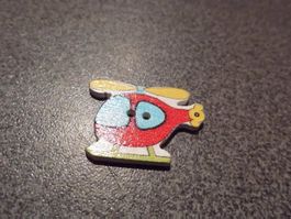 Knopf Helikopter, rot