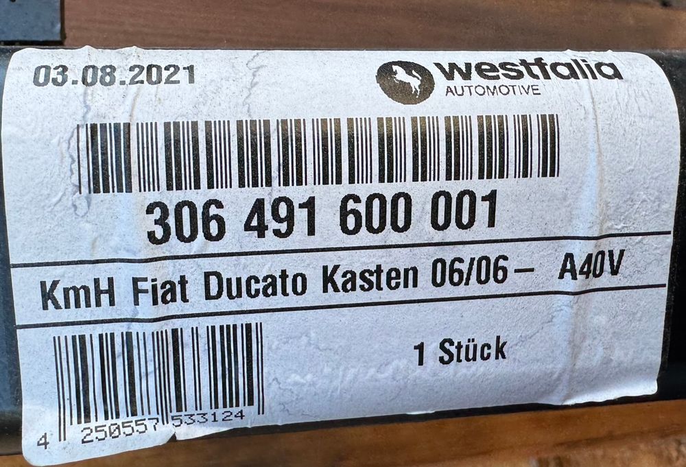 Abnehmbare Anhängerkupplung für Fiat Ducato 4