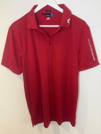 J. Lindeberg Poloshirt Grösse XL rot für Sport & Freizeit!