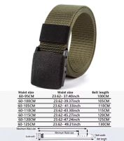 Taktischer Nylon Stoffgürtel 110cm feldgrün