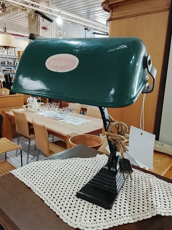 Lampade: Klassische Vintage Bankerlampe – Usato da Neuhausen am Rheinfall venduto da galleria13