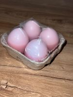 Süessi Oster-Eierkerzen, 4 Stk., Rosa, Neu & Originalverp.