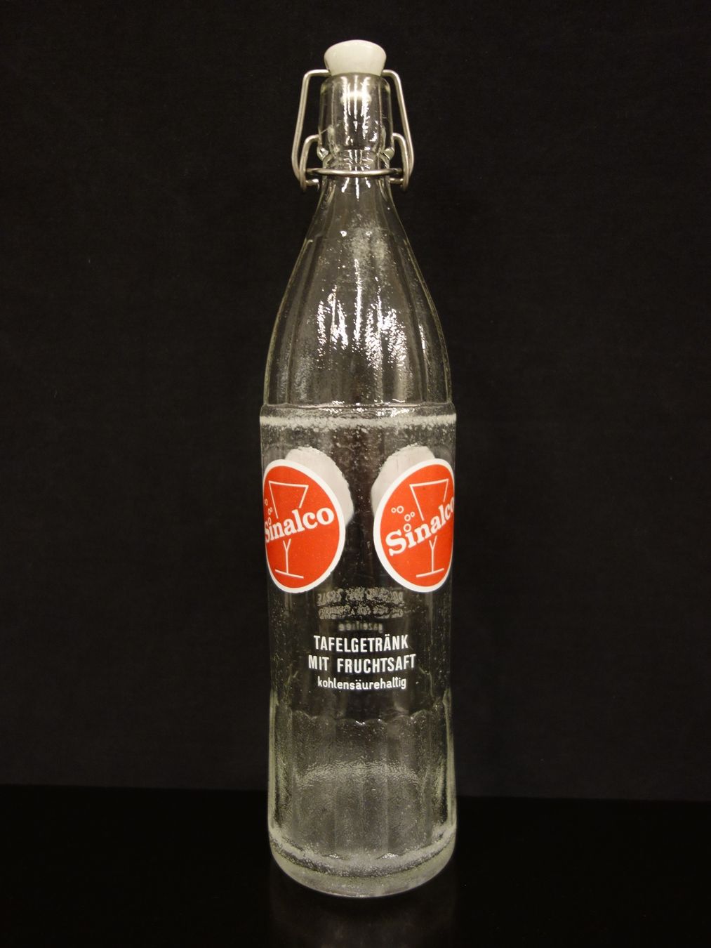 Sinalco Gläser, Krüge & Flaschen: alte Flasche SINALCO 1970 1liter geeicht – Gebraucht aus Kerzers von Flaschenposten