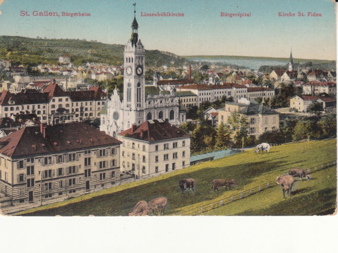 Cartoline postali: St. Gallen 1912 – Usato da Bürglen TG venduto da StampGraf