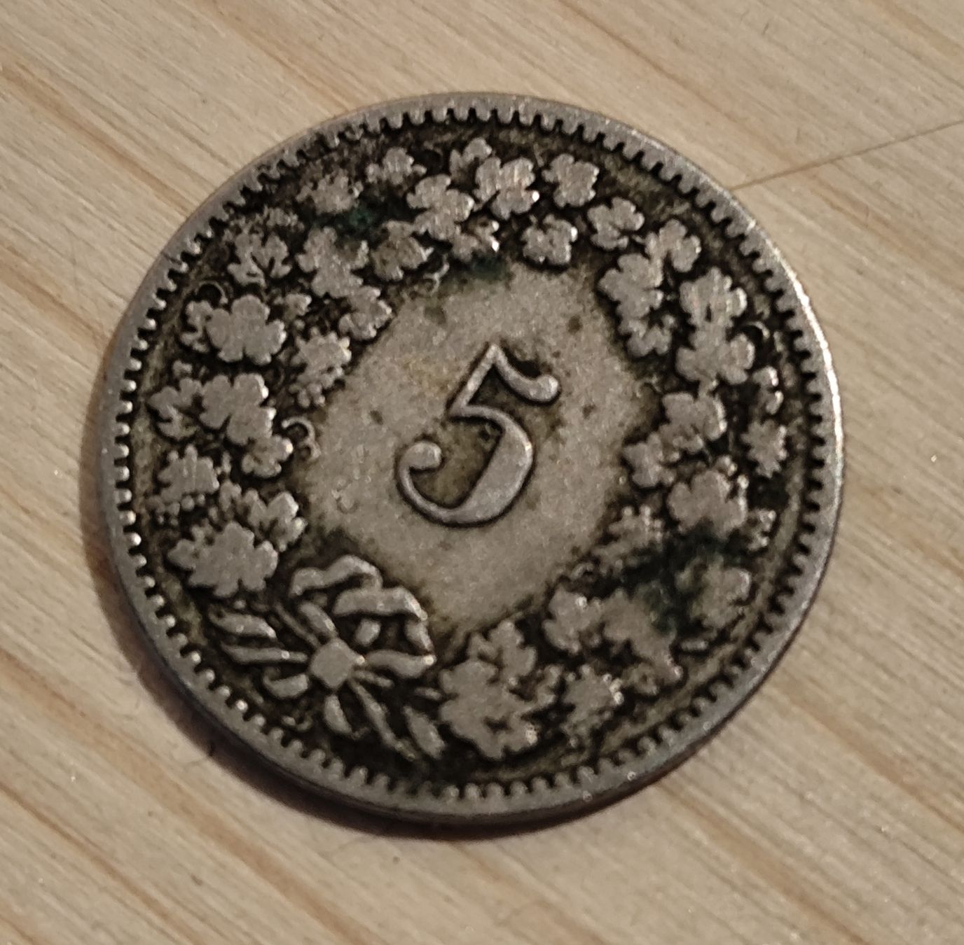 Tutti le monete: 5 Rappen aus 1884 – Usato da Flurlingen venduto da thinkfree 1