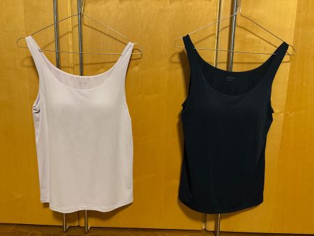 Uniqlo AIRism Bra Top (ärmellos), flieder und petrol, Gr. M