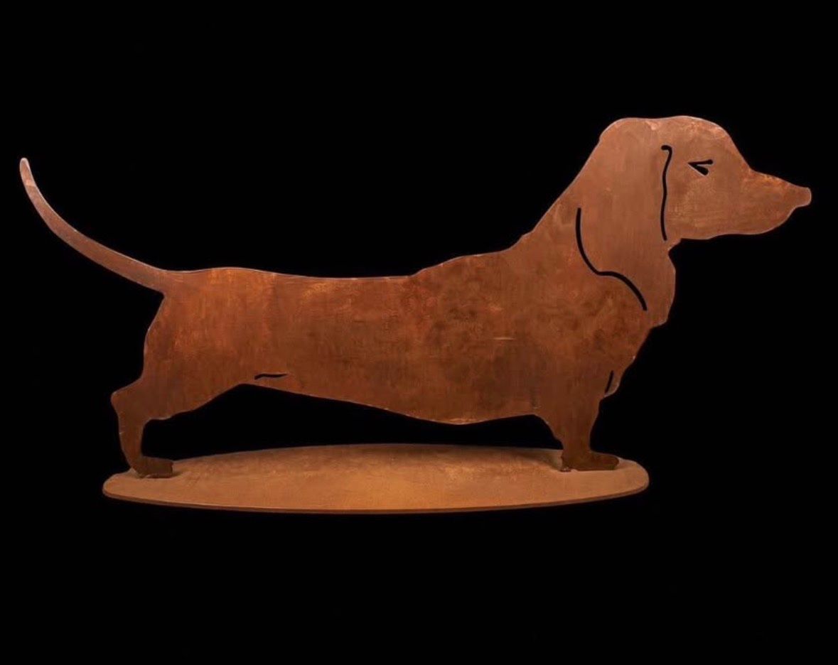 Statuette: Cortenstahl Dackel Paar – Nuovo (secondo la descrizione) da Burgdorf venduto da lamborghini010 1