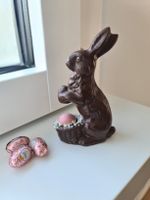 Deko-Osterhase in Schoko-Optik