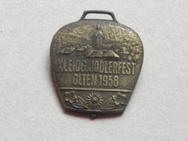 Abzeichen Brosche Jodler Jodlerfest Eidg. Olten 1958 Glocke