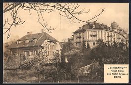 AK Bern, Privat-Spital Lindenhof, 1912