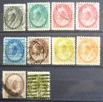 CANADA: 10 timbres oblitérés des années 1898 à 1902