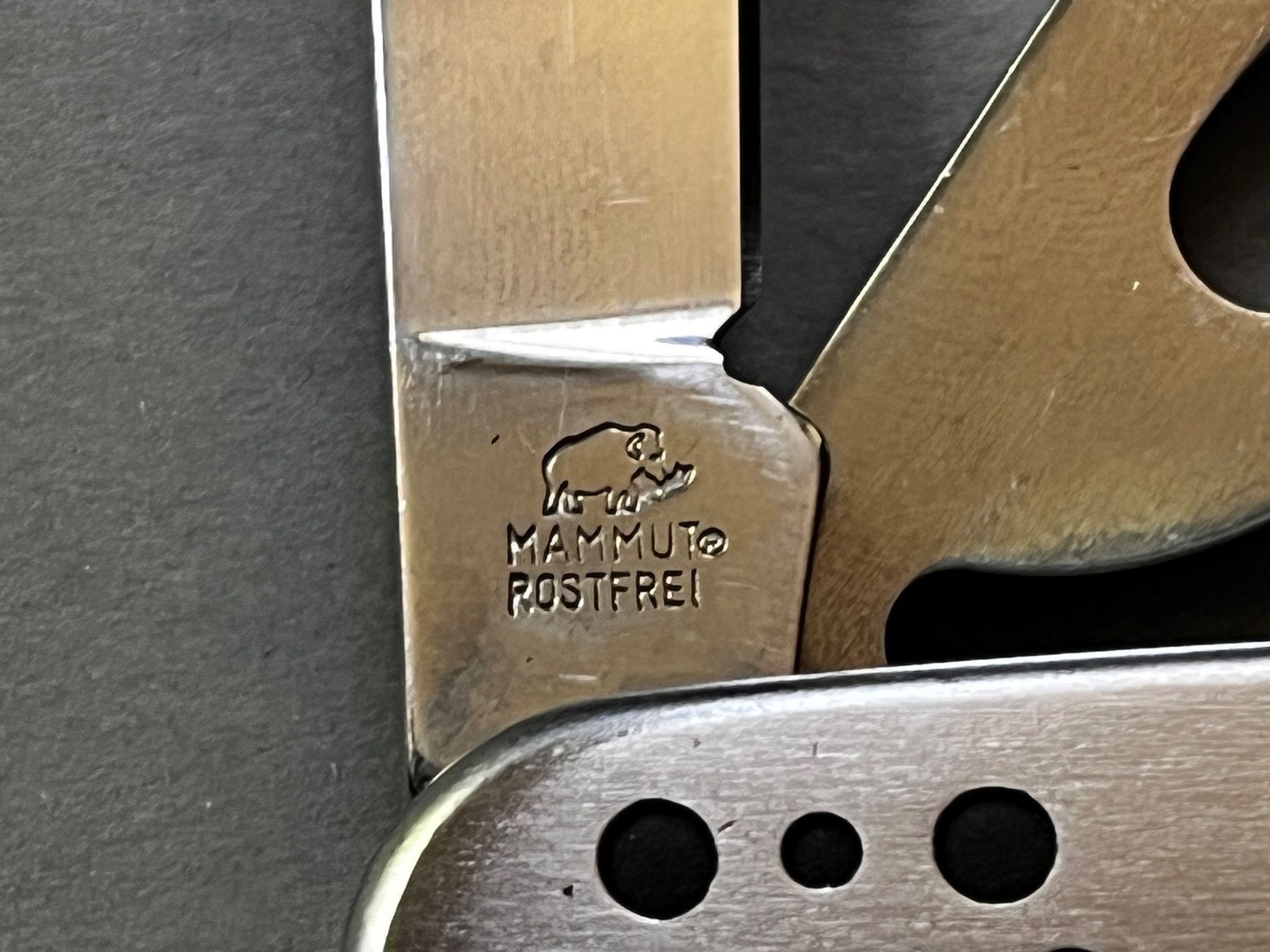 Mammut Coltelli tascabile: Mammut 99 mm Sckmesser/Besteck – Nuovo e nell'imballaggio originale da Zürich venduto da FV.vintage 5