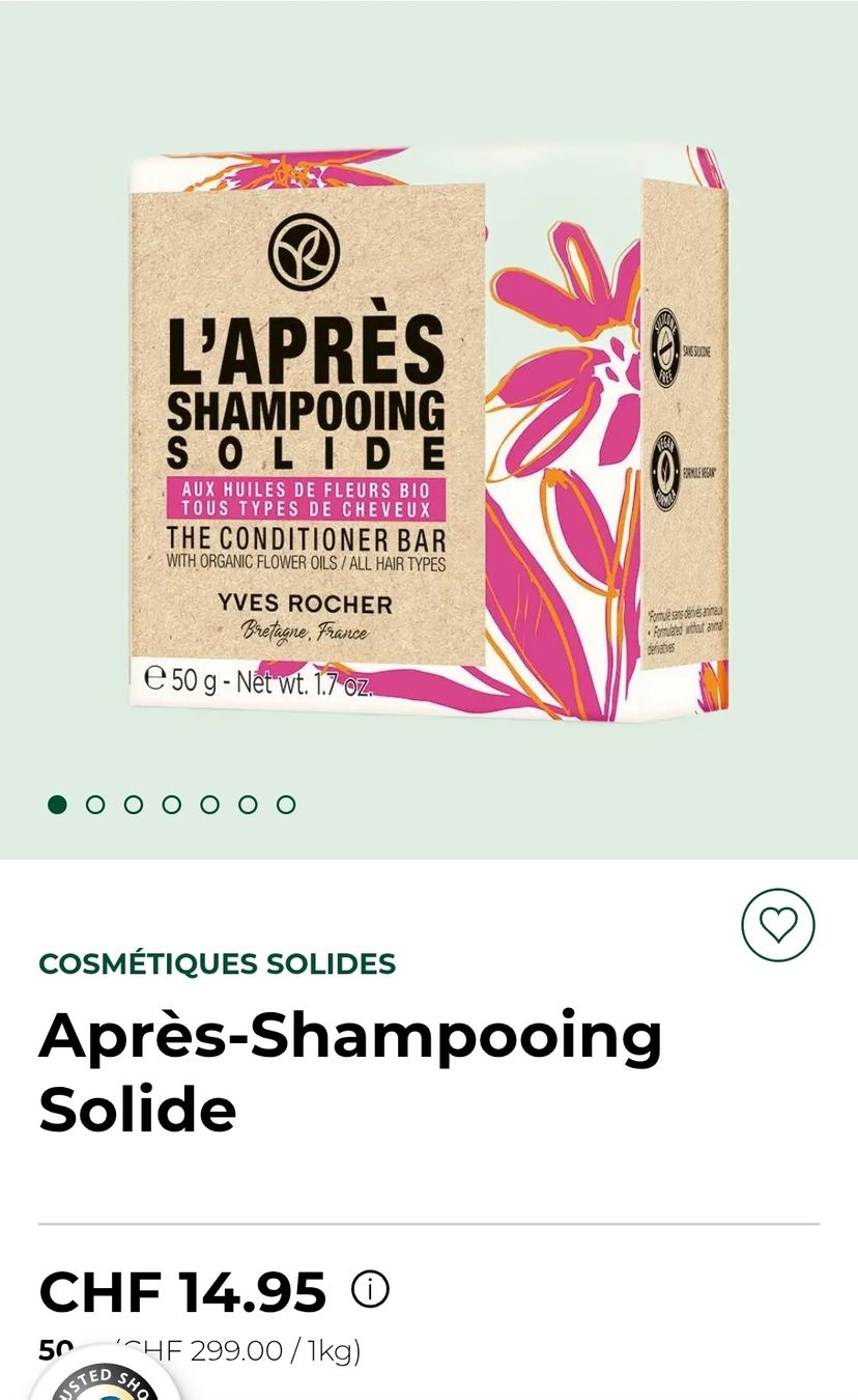 Yves Rocher Pflegeprodukte: Après Shampoing Solide Yves  – Neu und originalverpackt aus Sierre von naoziah 1