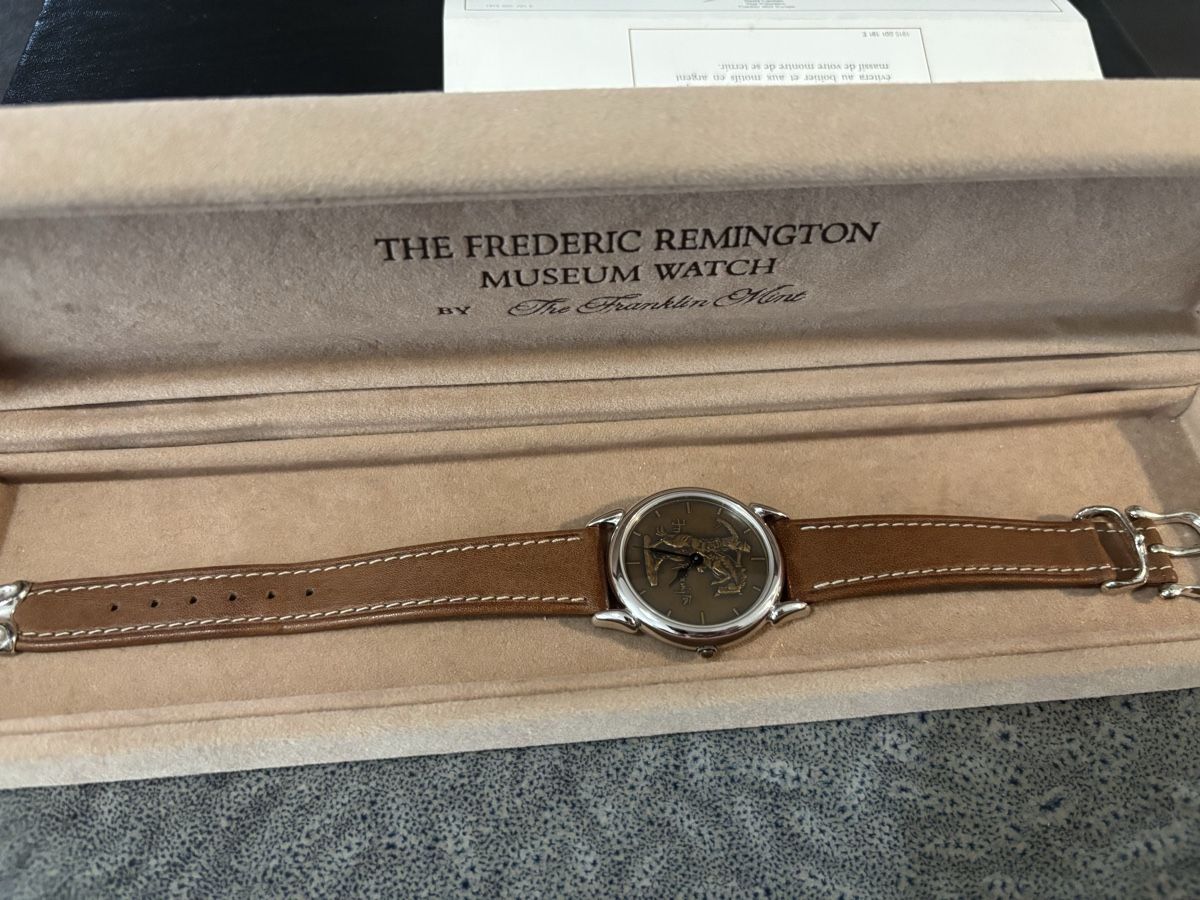 Orologi: Montre the Franklin Mint - Frederic Remington – Nuovo e nell'imballaggio originale da Prangins venduto da Rodard8 1