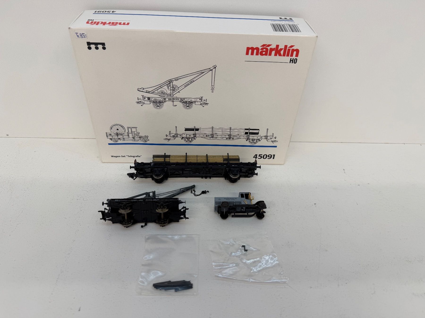 Märklin Trains électriques: Märklin 45091 Wagen-Set "Telegrafie" – D'occasion à Büsserach par ModellbahnDepot 2
