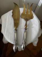 Service à poisson ancien manche en argent 