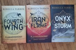 Buchreihe "Flammengeküsst" von Rebecca Yarros.1. Fourth Wing