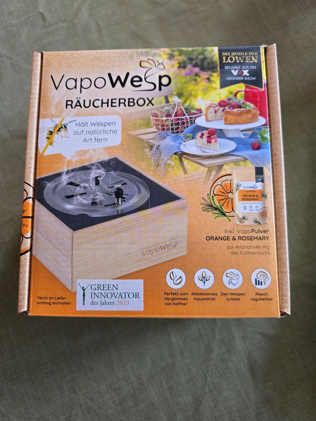 Altri Prodotti per fumatori: Räucherbox VapoWesp – Nuovo (secondo la descrizione) da Safenwil venduto da Flaboenel