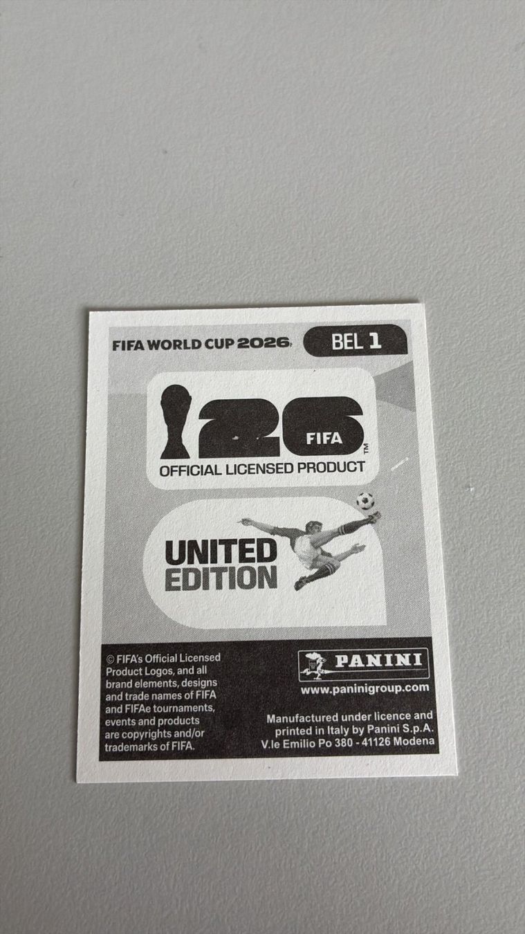 Panini Carte collezionabili: Carte panini 2026 - BEL 1 – Nuovo (secondo la descrizione) da La Neuveville venduto da Ibo2300 1
