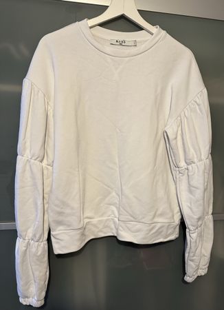 NA-KD Statement Sweatshirt, Puffärmel, Grösse L