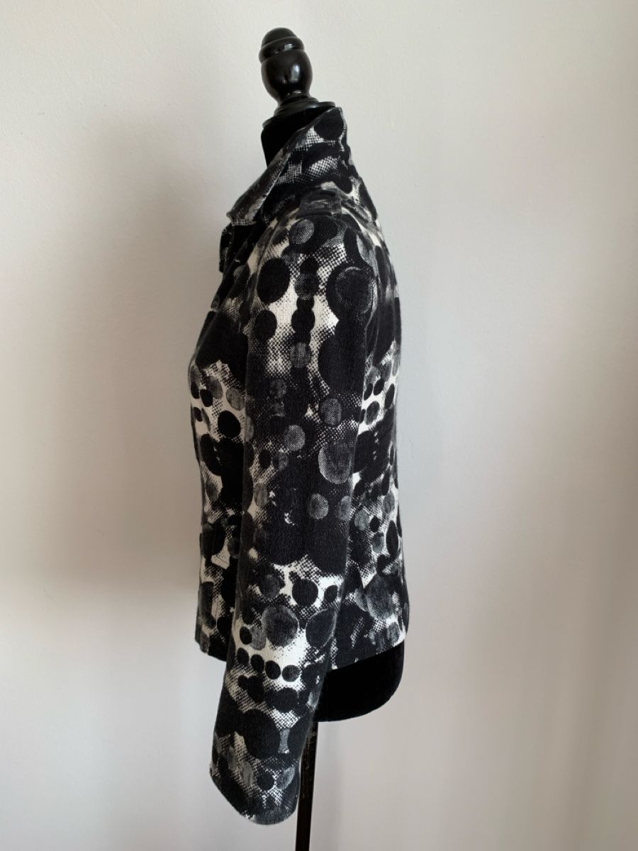 Akris Giacche: AKRIS: Lässiger schwarz/weiss gemusterter Blazer, 36 – Usato da Luzern venduto da paulablue 4