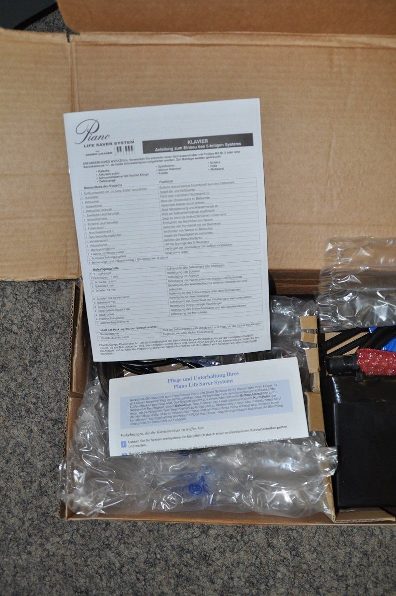 Strumenti musicali: Piano Live Saver System, Feuchtigkeitskontrollsystem Klavier – Nuovo e nell'imballaggio originale da Oberrieden venduto da kratos8 3