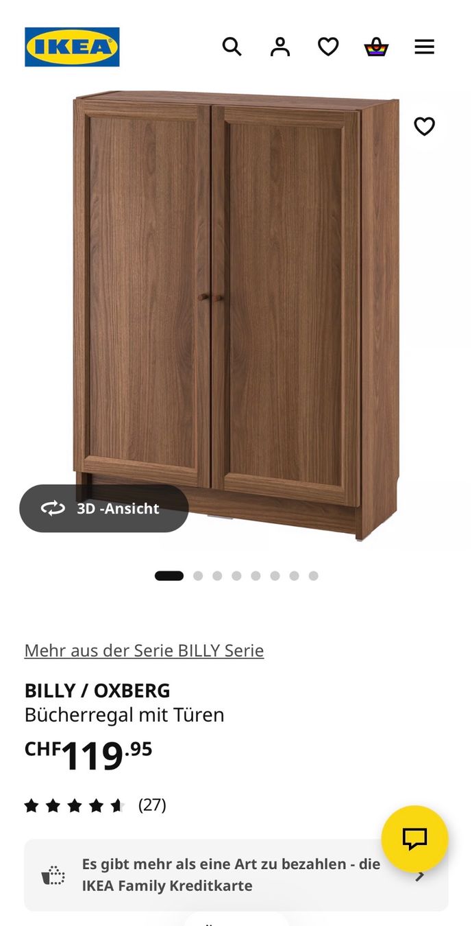 Ikea Armadi: IKEA BILLY / OXBERG Bücherregal mit Türen – Usato da Glattpark(Opfikon) venduto da N.Naumkin 4