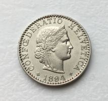1894 20 Rappen -unz "RAR*