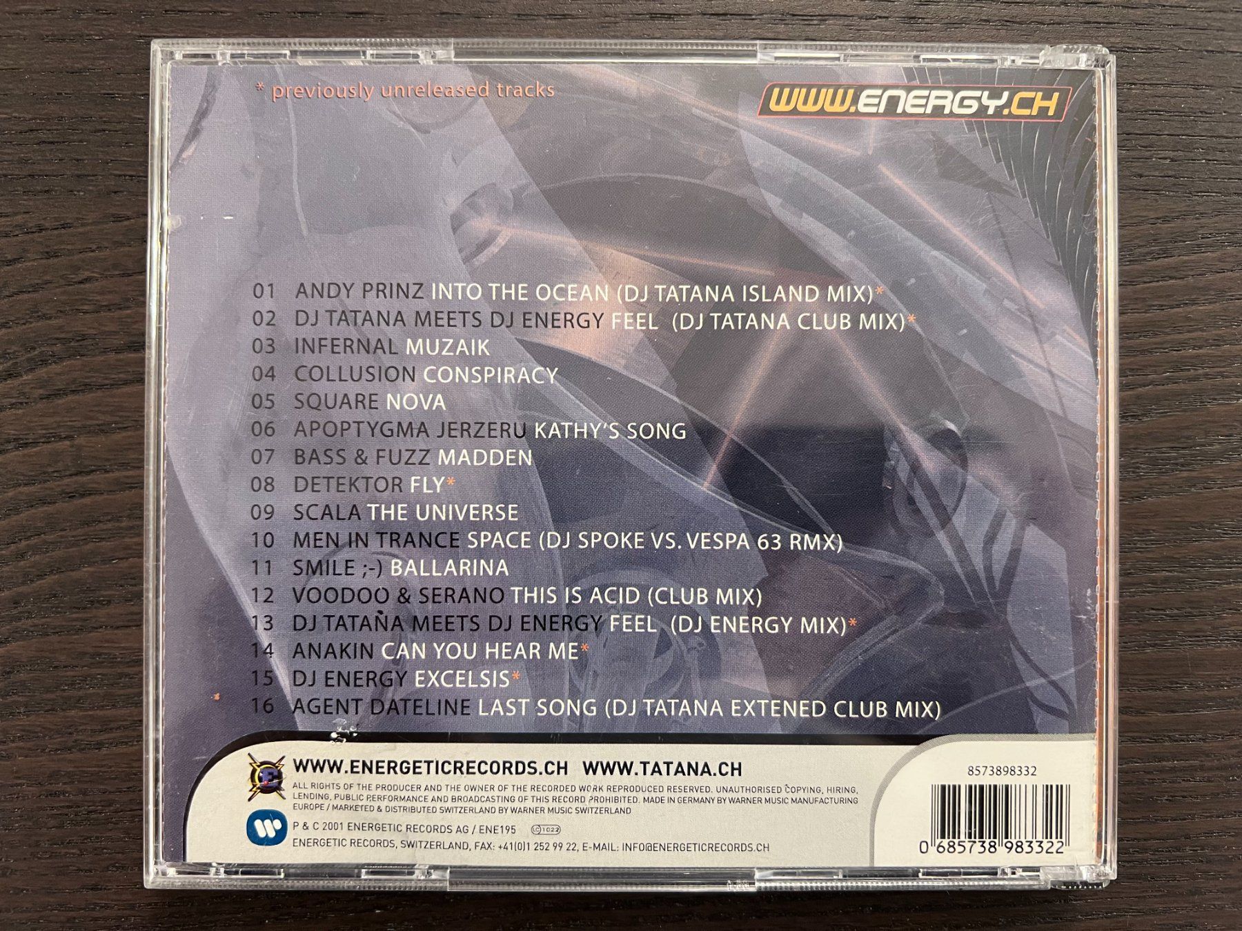 CD: Energy 01 - Original Compilation – Usato da Zürich venduto da MusikFreunde 1