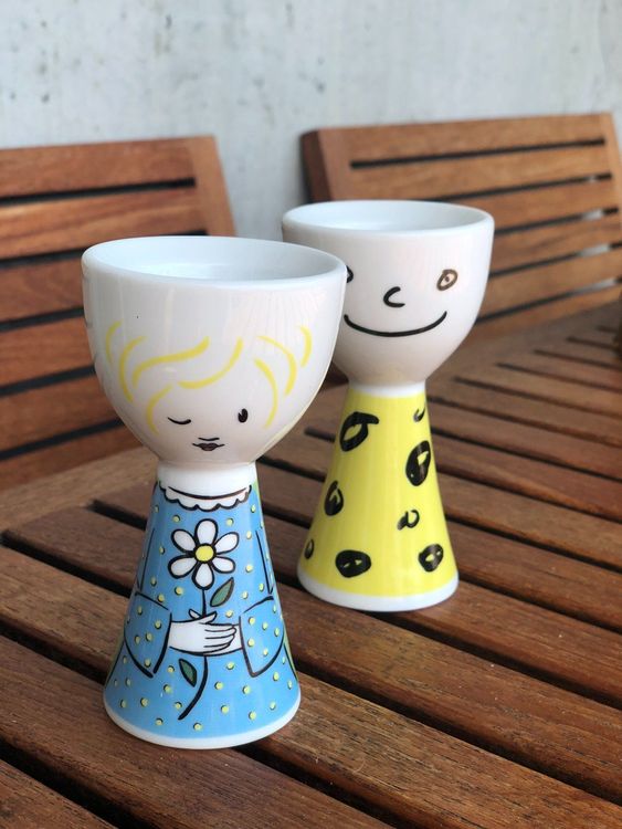 Ritzenhoff, 2 Eierbecher Porzellan, Vintage 90er | Kaufen auf Ricardo