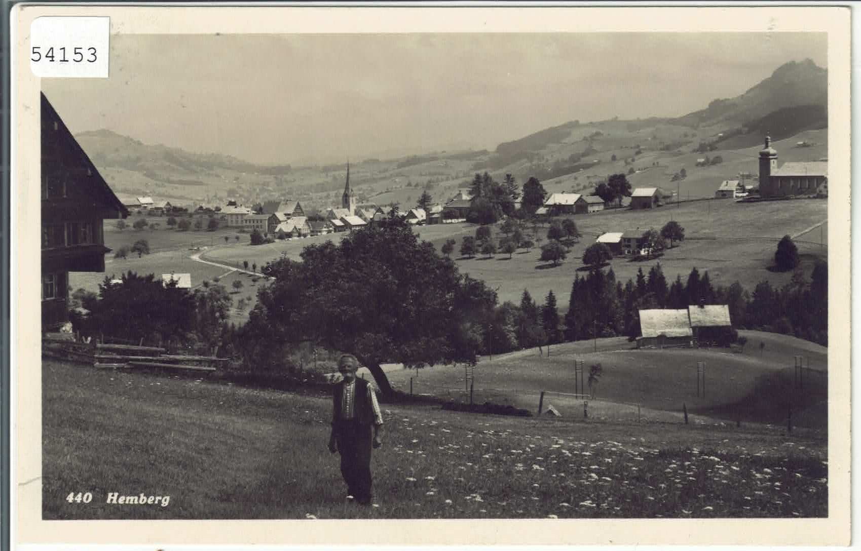 Cartes postales: Hemberg - Generalansicht mit Bauer – D'occasion à Ettingen par Kartenplanet
