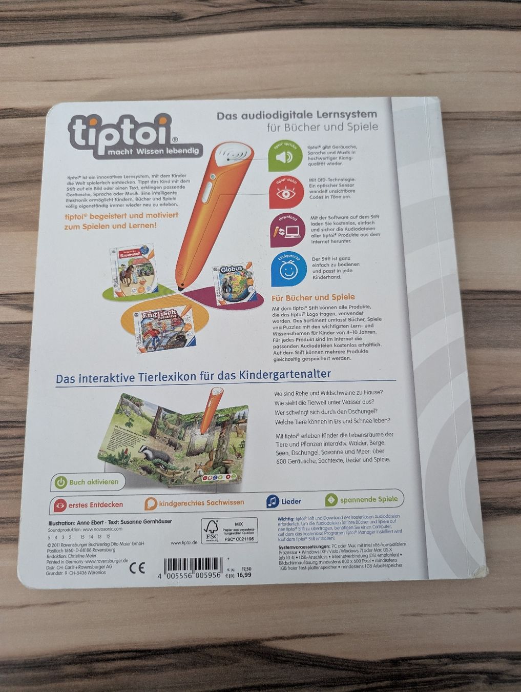 Ravensburger Spiele: tiptoi Bilderlexikon Tiere Ravensburger – Gebraucht aus Worben von rog_z89z 1
