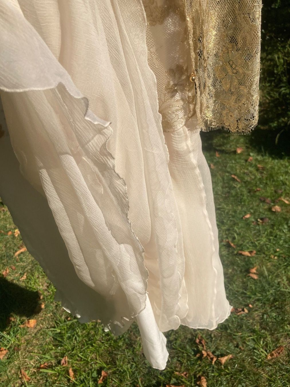 Vestiti: Kleid Seide Spitzen & Gold 36 Brautkleid – Nuovo (secondo la descrizione) da Oetwil am See venduto da abtDesign 6