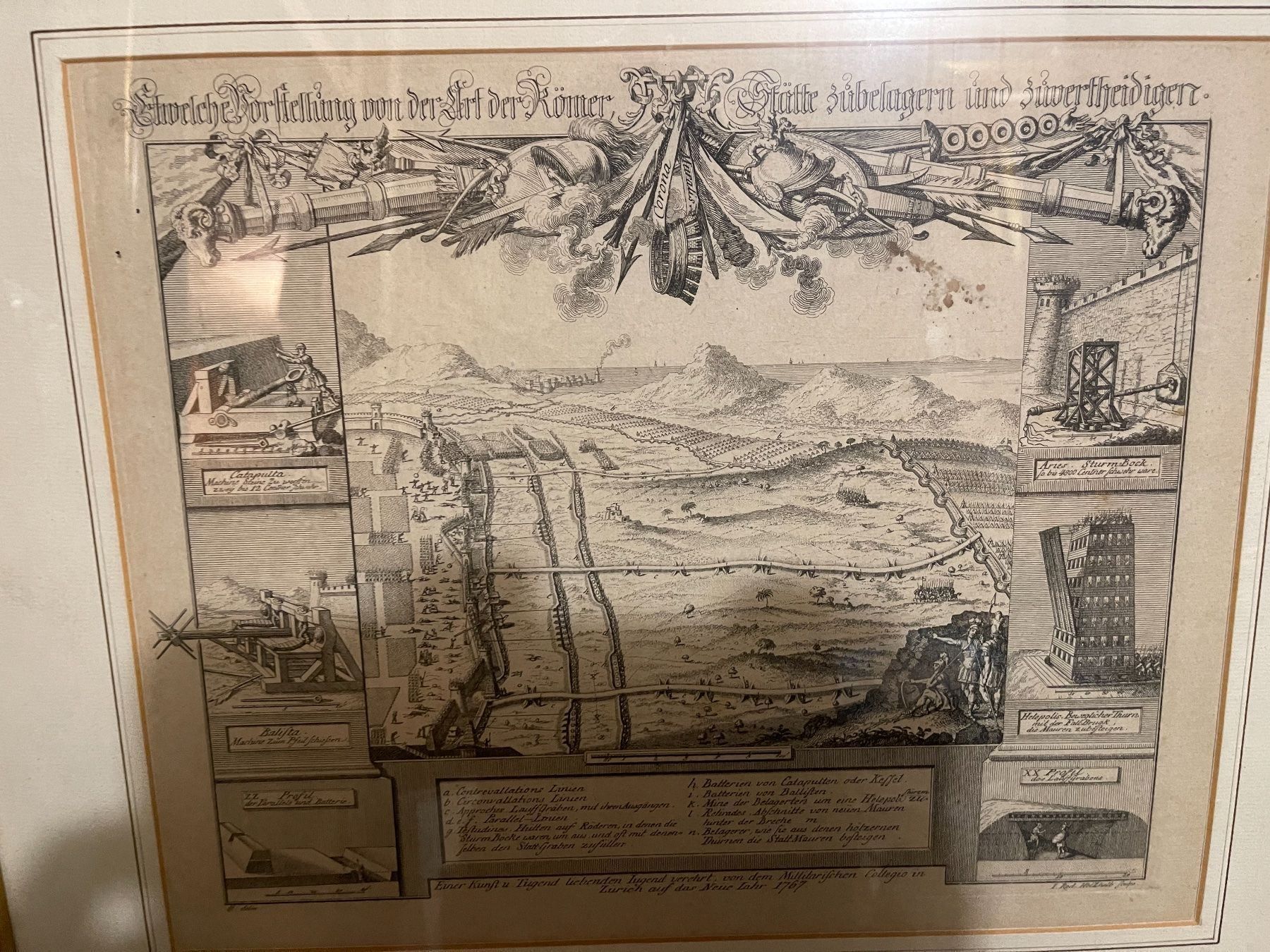 Stiche: Stich Römer Befestigung 46x40cm – Gebraucht aus Kriens von Clevero 1