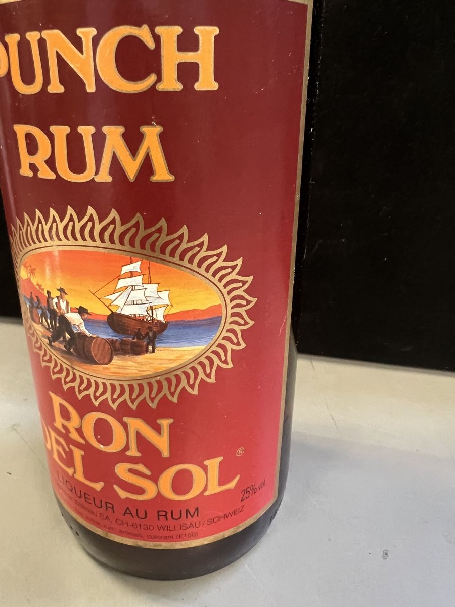 Bevande alcoliche: ANCIENNE BOUTEILLE PUNCH RHUM RON DEL SOL – Nuovo (secondo la descrizione) da Genève venduto da Leboucheoreilles 2