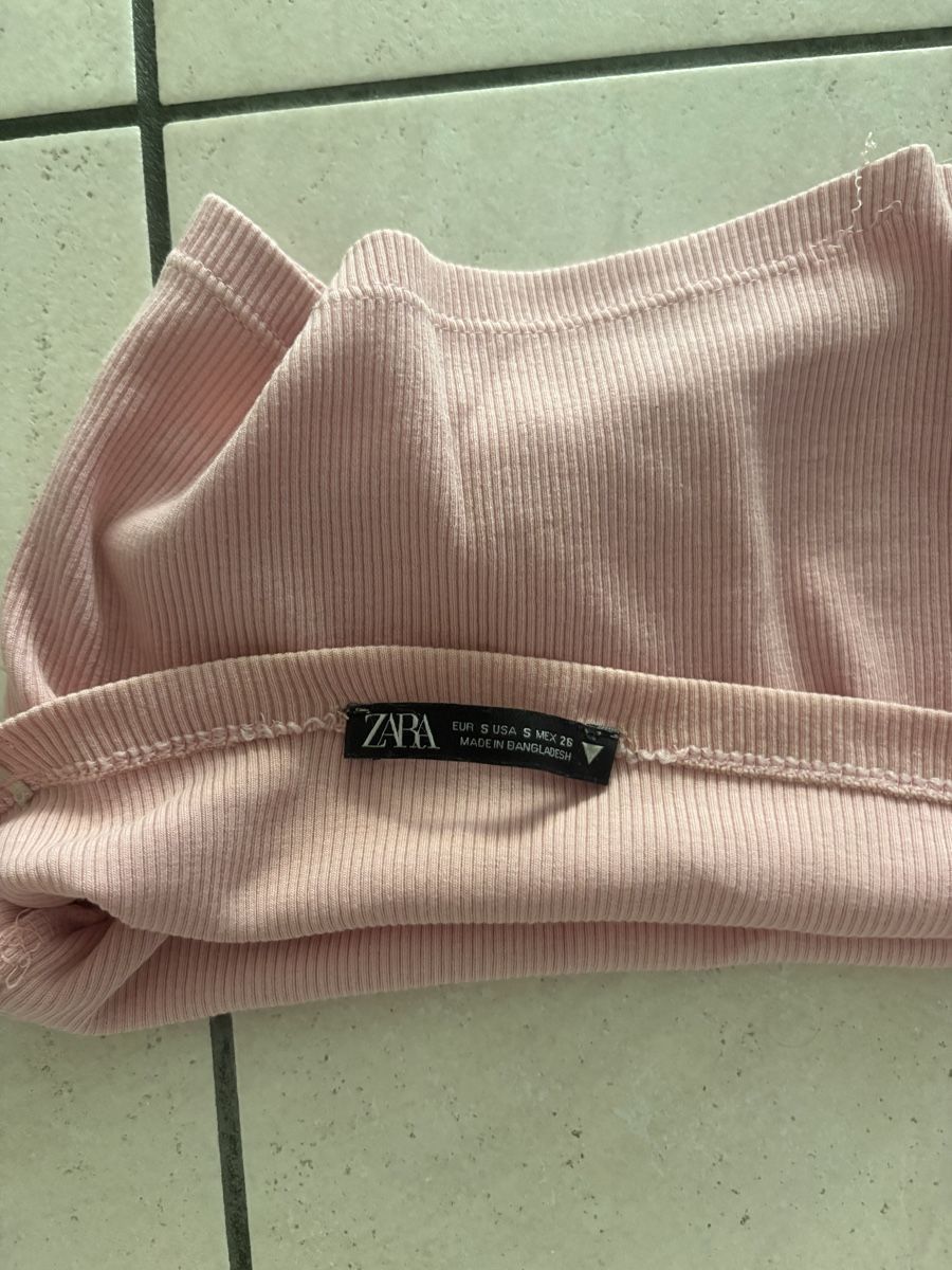 Zara Top: Croq top rose ZARA taille S  – Usato da Pully venduto da kaba07 2