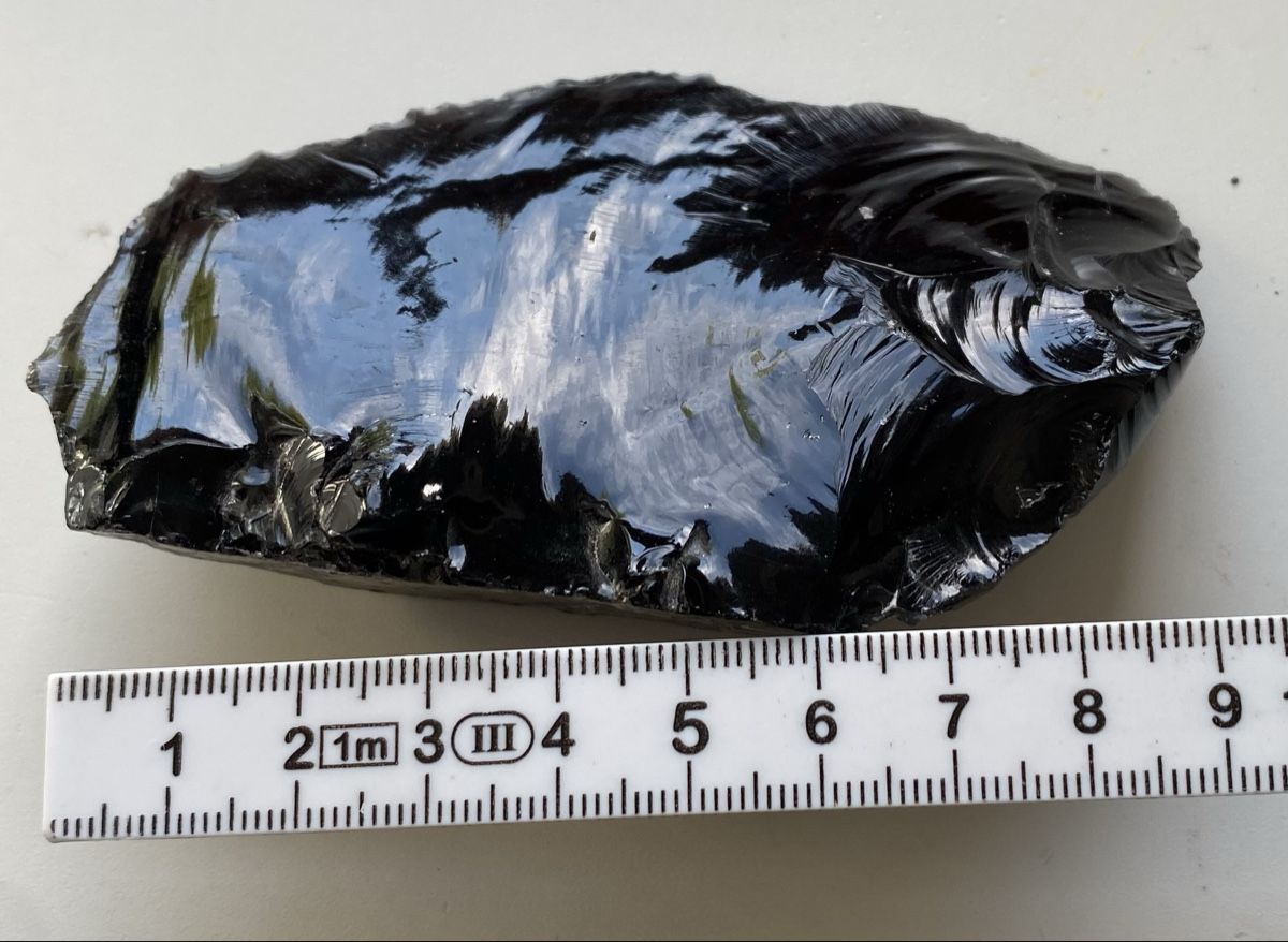 Pietre preziose: Obsidian Stein schwarz Naturstein – Nuovo (secondo la descrizione) da Allschwil venduto da Deal_Tiger99 3