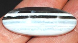 Cabochon L-8420 – Blauer Owyhee Opal 37,5x15mm 31.90 Karat