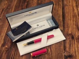 Caran d’Ache Füllfederhalter Rot Gold M mit Box Schweiz