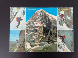 AK BE Eiger-Nordwand, Bügeleisen, Quergang, Eisfeld