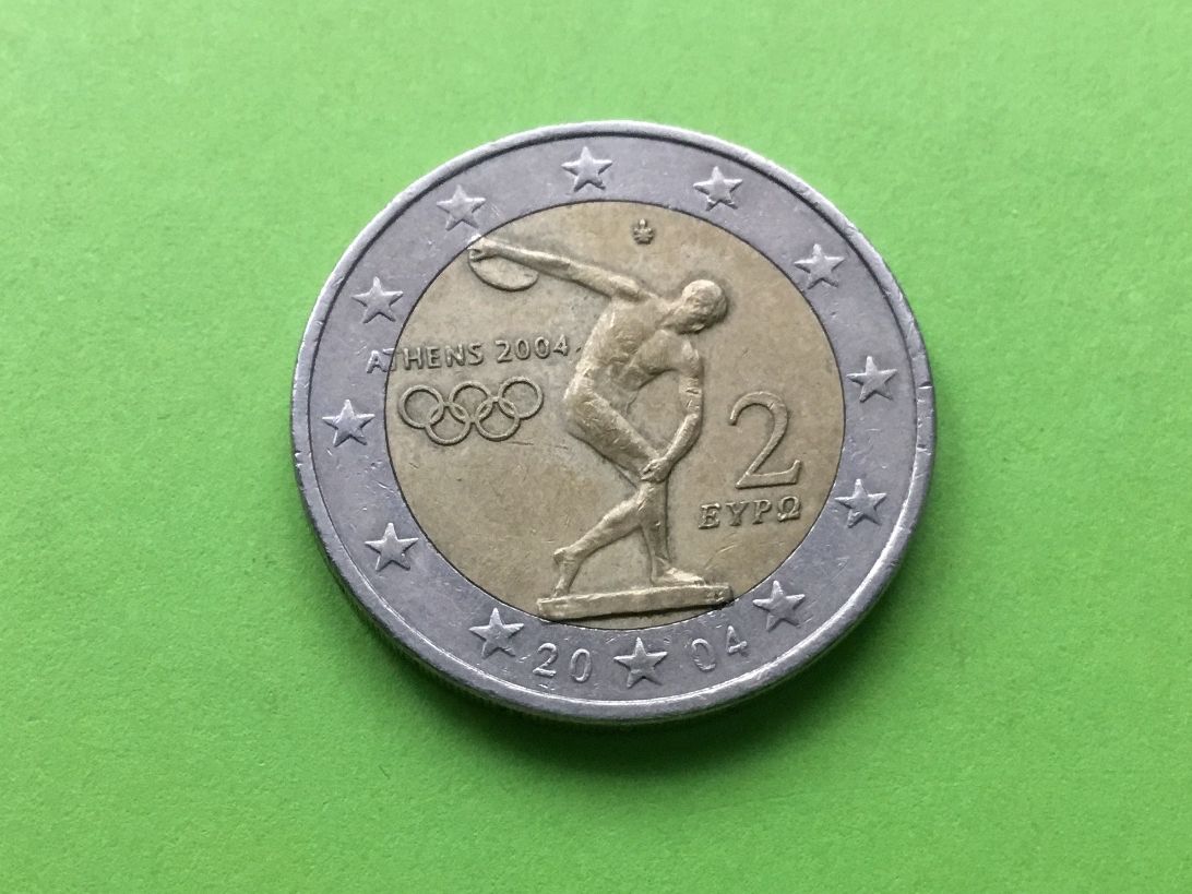 Tutti le monete: 2 Euro Griechland 2004 Athen – Usato da St. Margrethen SG venduto da alfapeugeot10 1