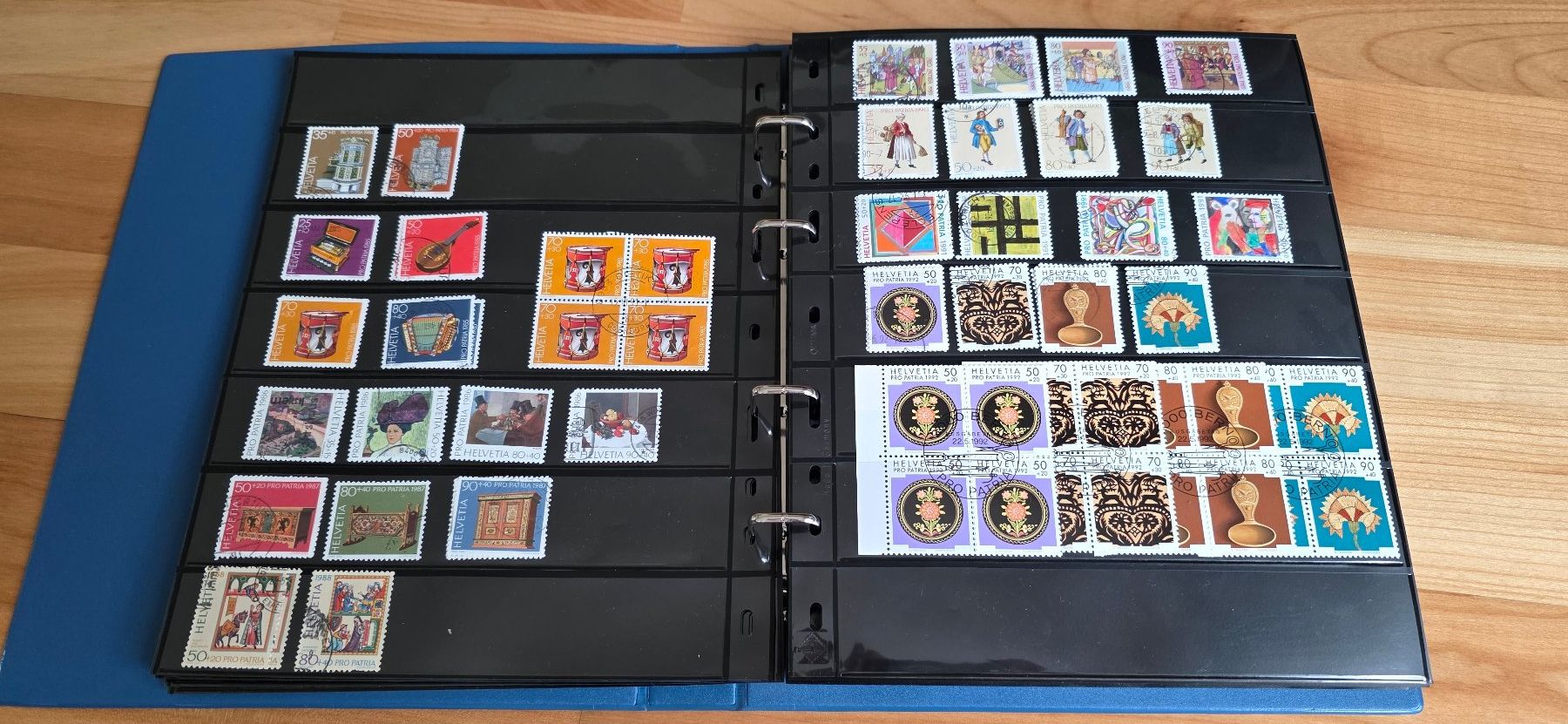 Alle Briefmarken: Briefmarken Pro Patria 1936 - 2014 – Gebraucht aus Wettswil von Schnuebe 1