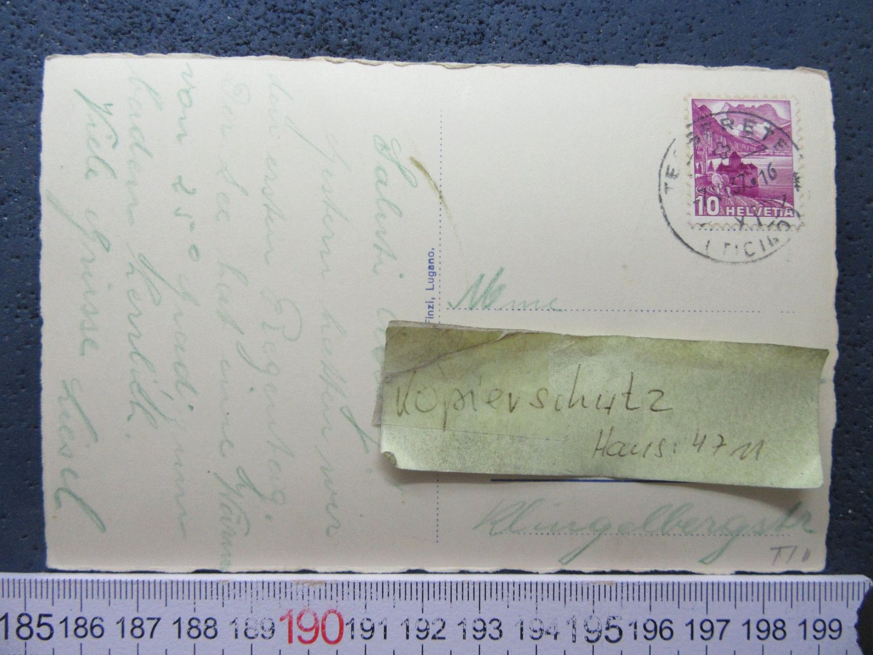 Cartoline postali: TESSERET 1937 TICINO AK – Usato da Ettingen venduto da Hausi4711 1