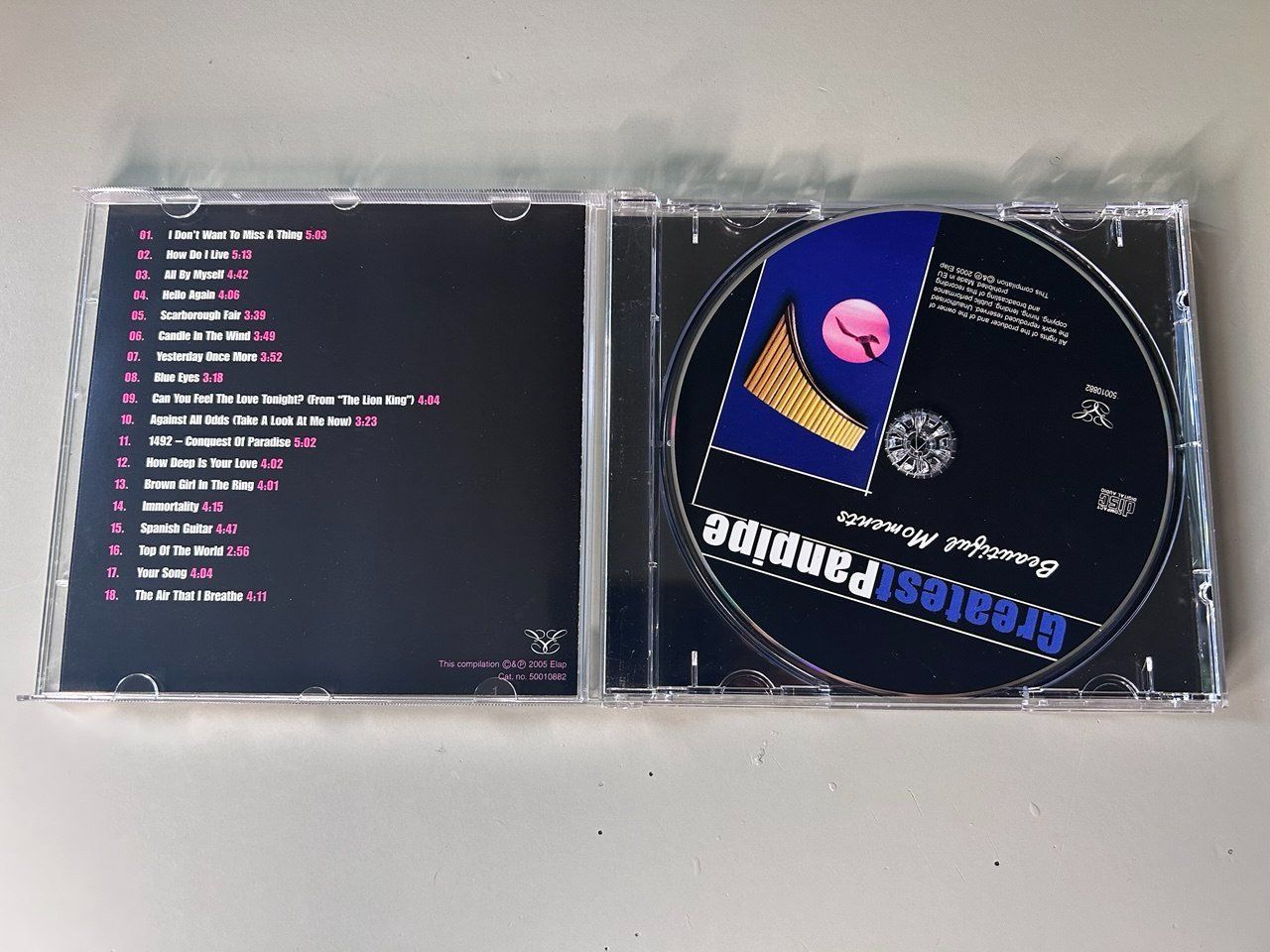 CD: Greatest Panpipe - Beautiful Moments 2005 – Usato da Giubiasco venduto da LorisVale 1