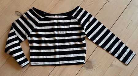 Croptop /Top bauchfrei,weit/kurz,gestreift,Gr.34/36