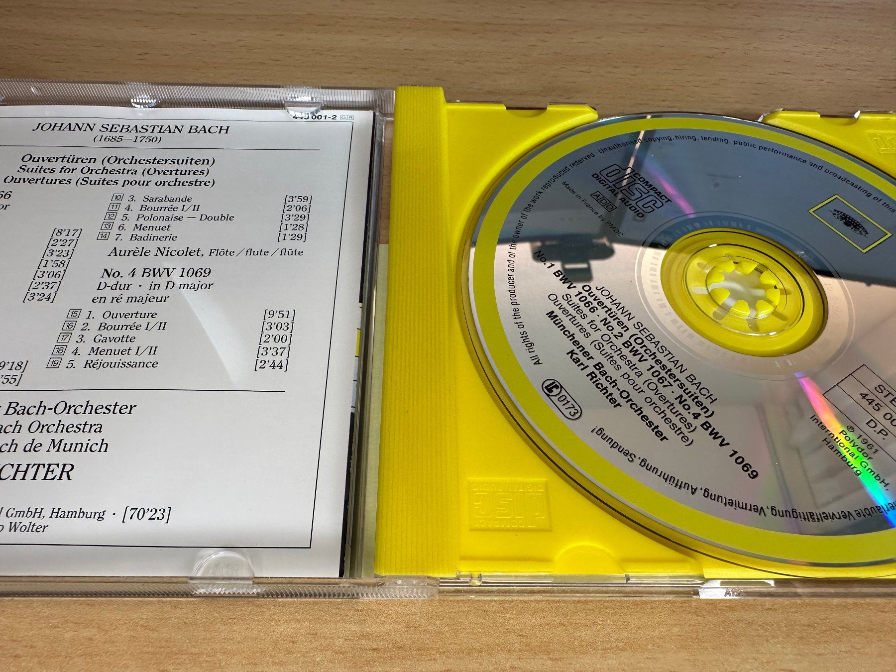 CD: Johann Sebastian Bach, Münchener  - Ouvertüren Nr. 1 • 2 • 4 – Usato da Rikon im Tösstal venduto da Alpenmutz 2